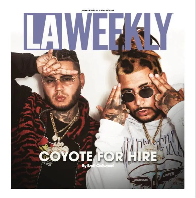 100 entertainment/entertainment one recording artists coyote on the cover of la weekly