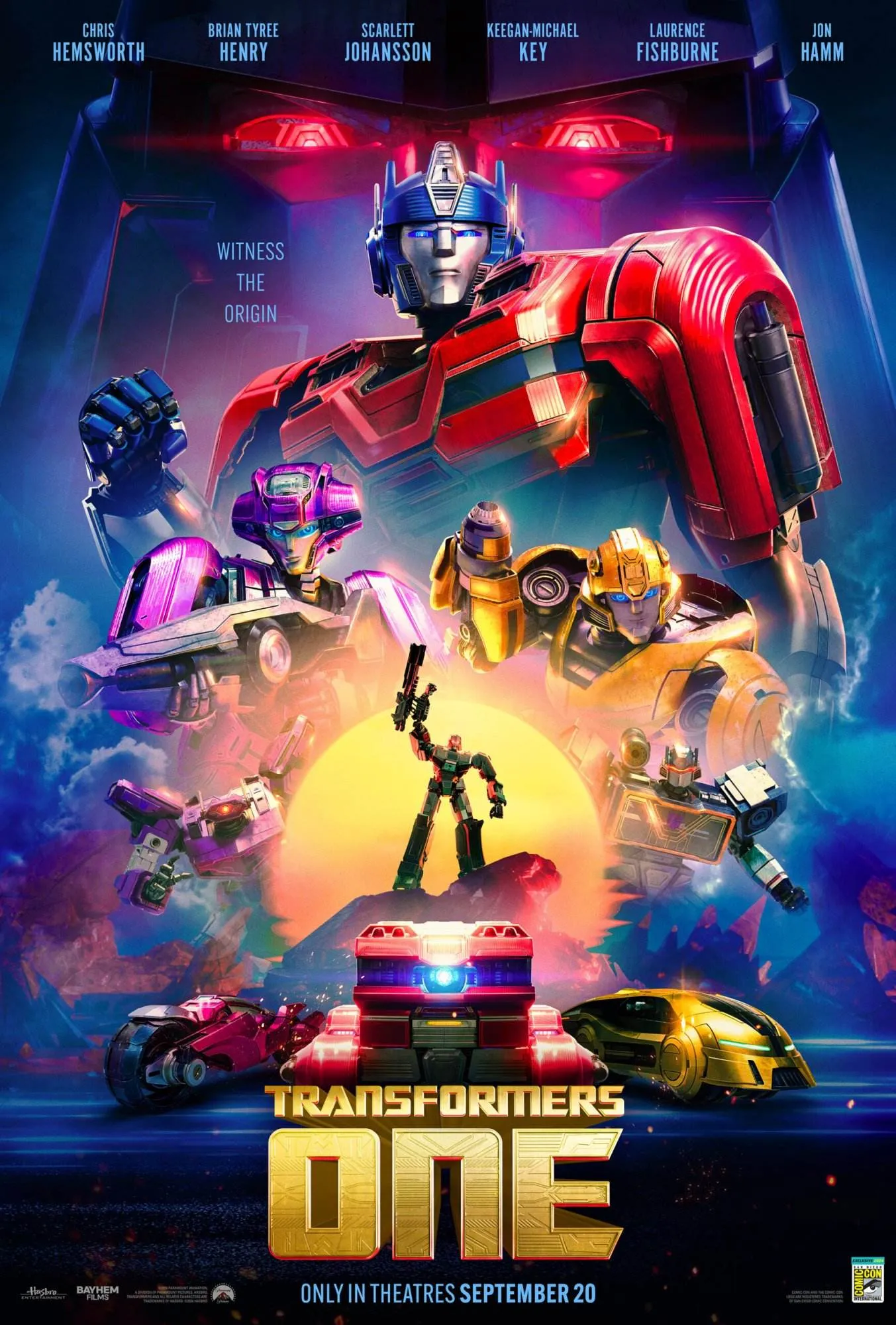 Transformers one [official comic con movie poster]