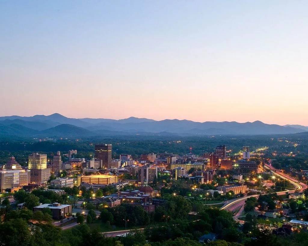 Asheville city skyline