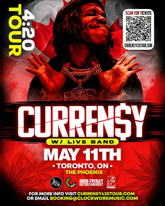 Curren$y's Canadian Show At The Phoenix [Official Event Artwork]