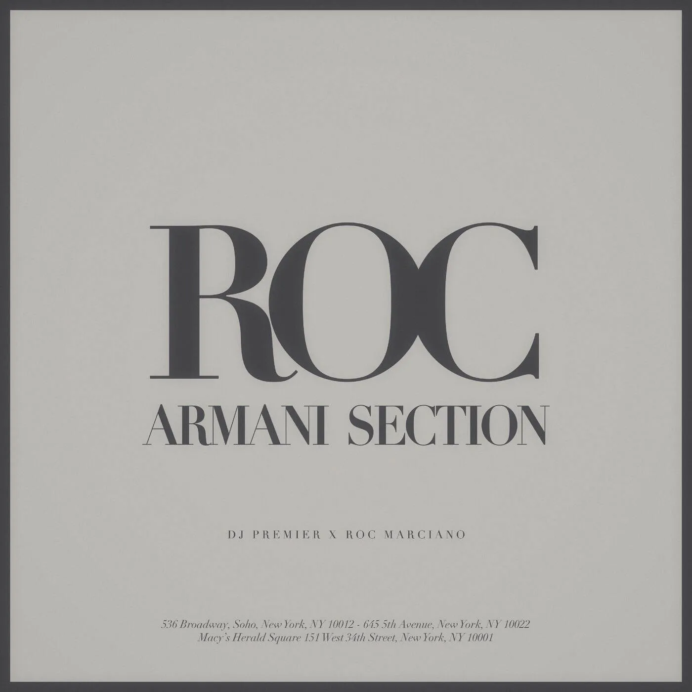 DJ Premier & Roc Marciano - Armani Section [Official MP3 Artwork]
