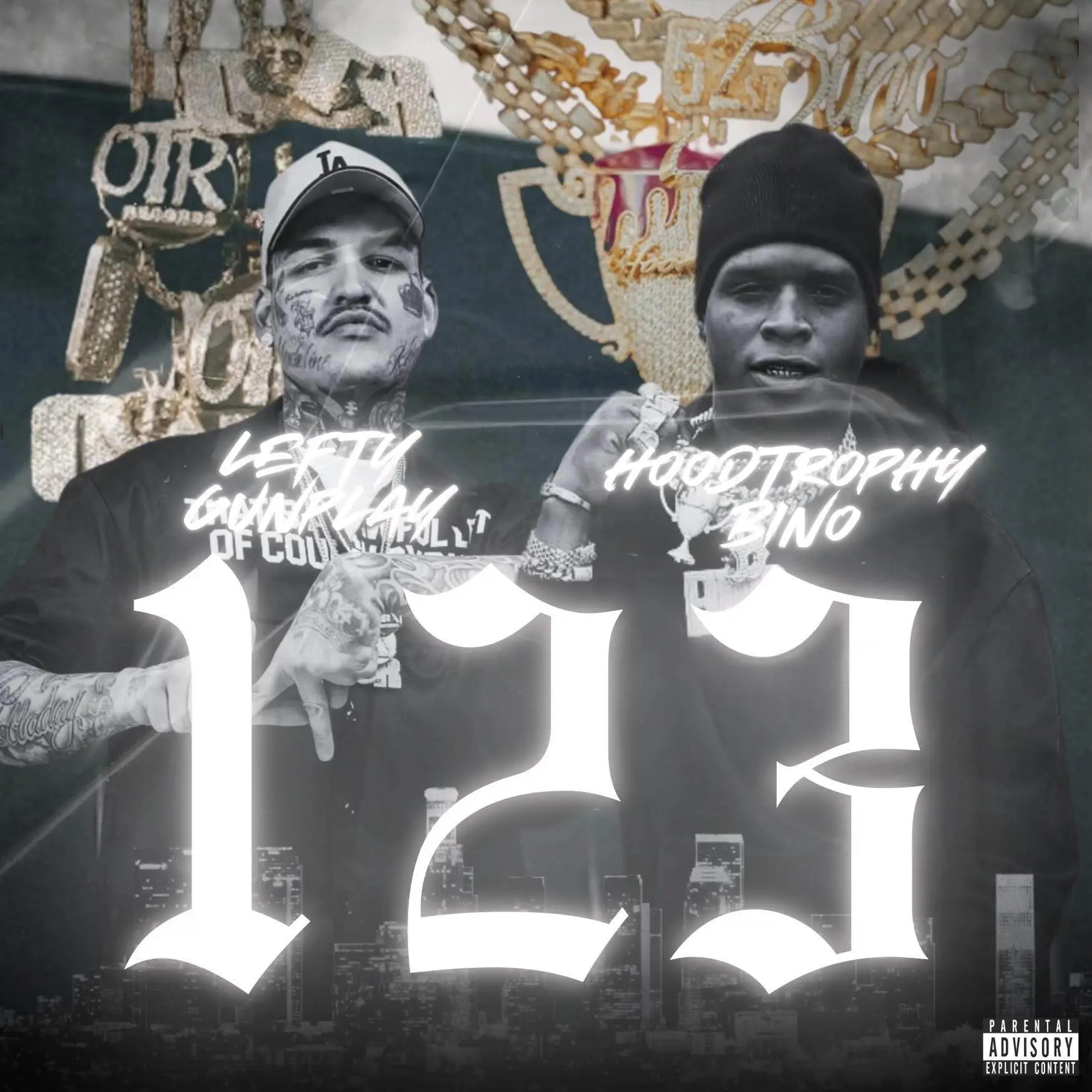 HoodTrophy Bino & Lefty Gunplay - 123 [Official MP3 Artwork]