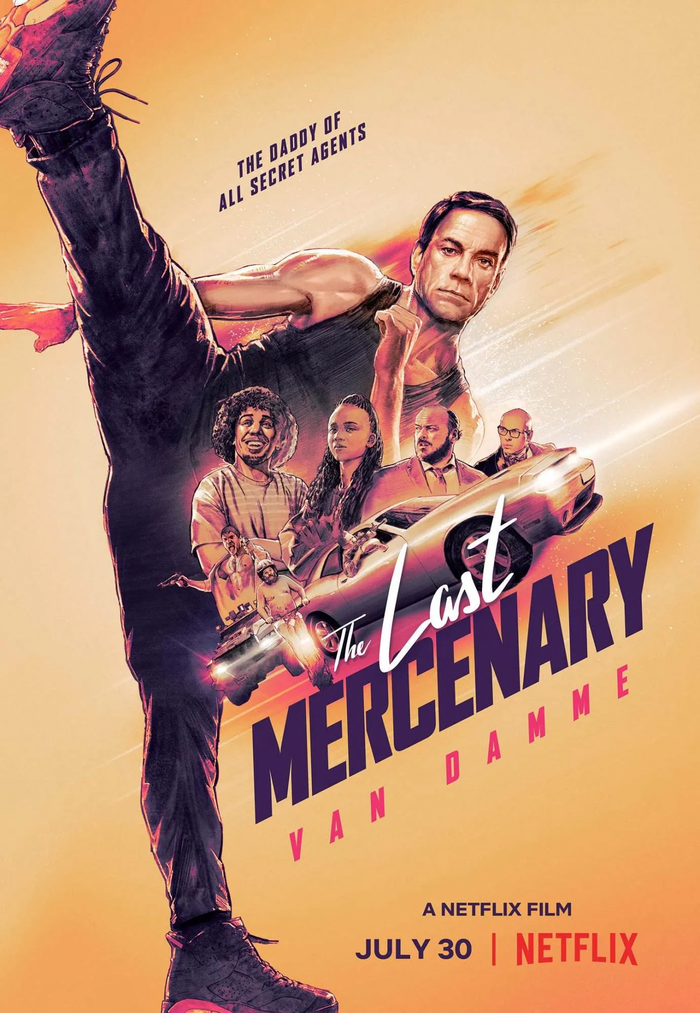 Netflix presents the last mercenary [official movie poster]
