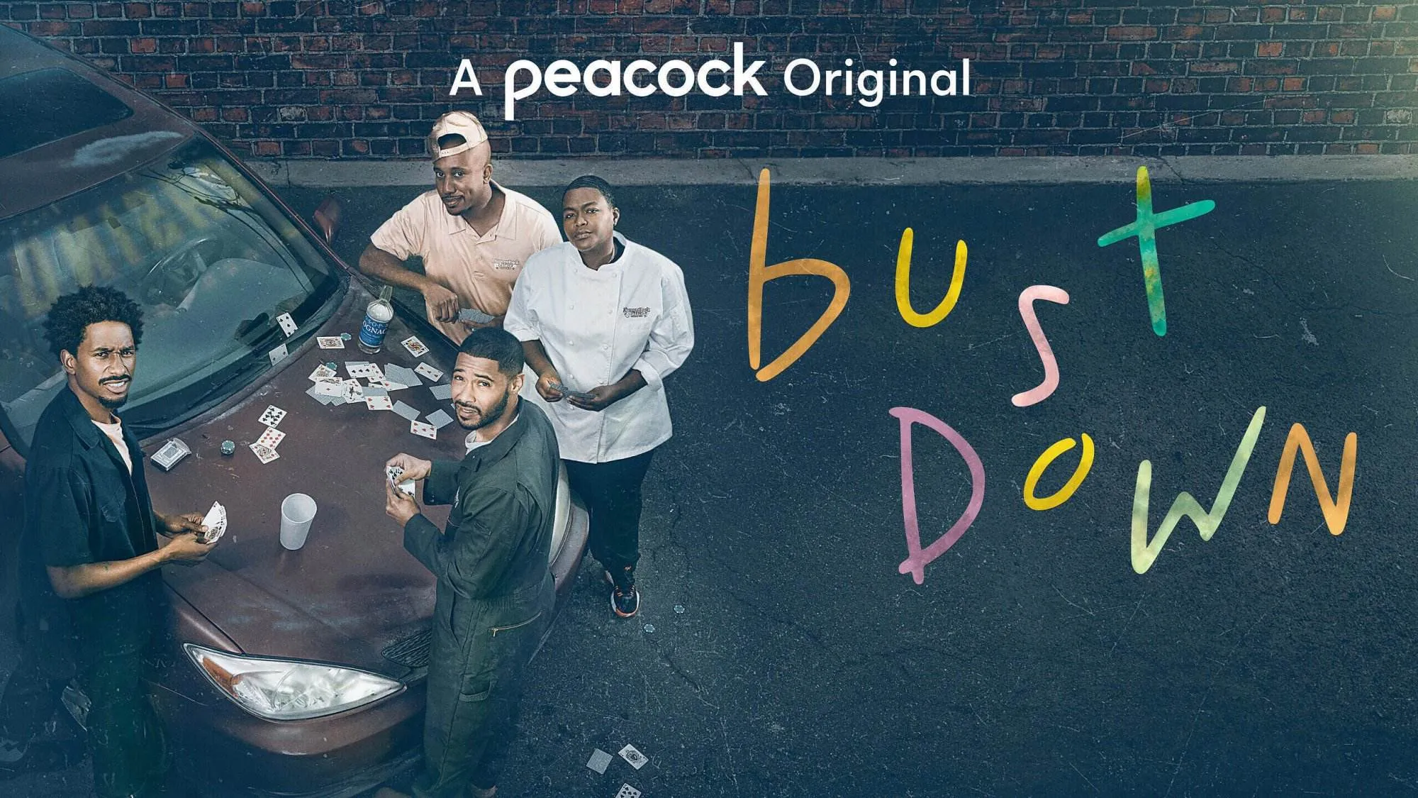 Peacock presents bust down [official web series poster]