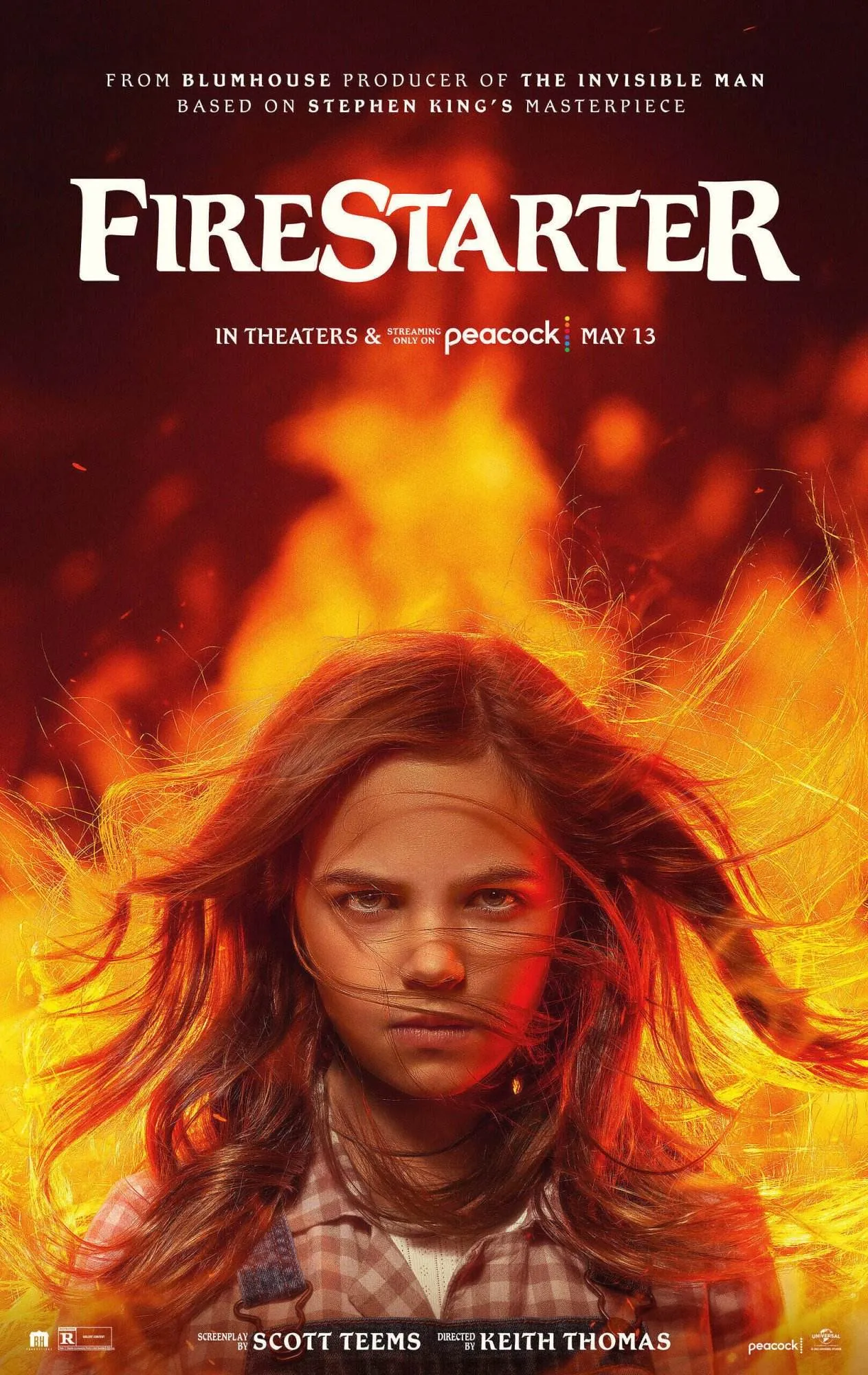 Peacock presents firestarter [official movie poster]
