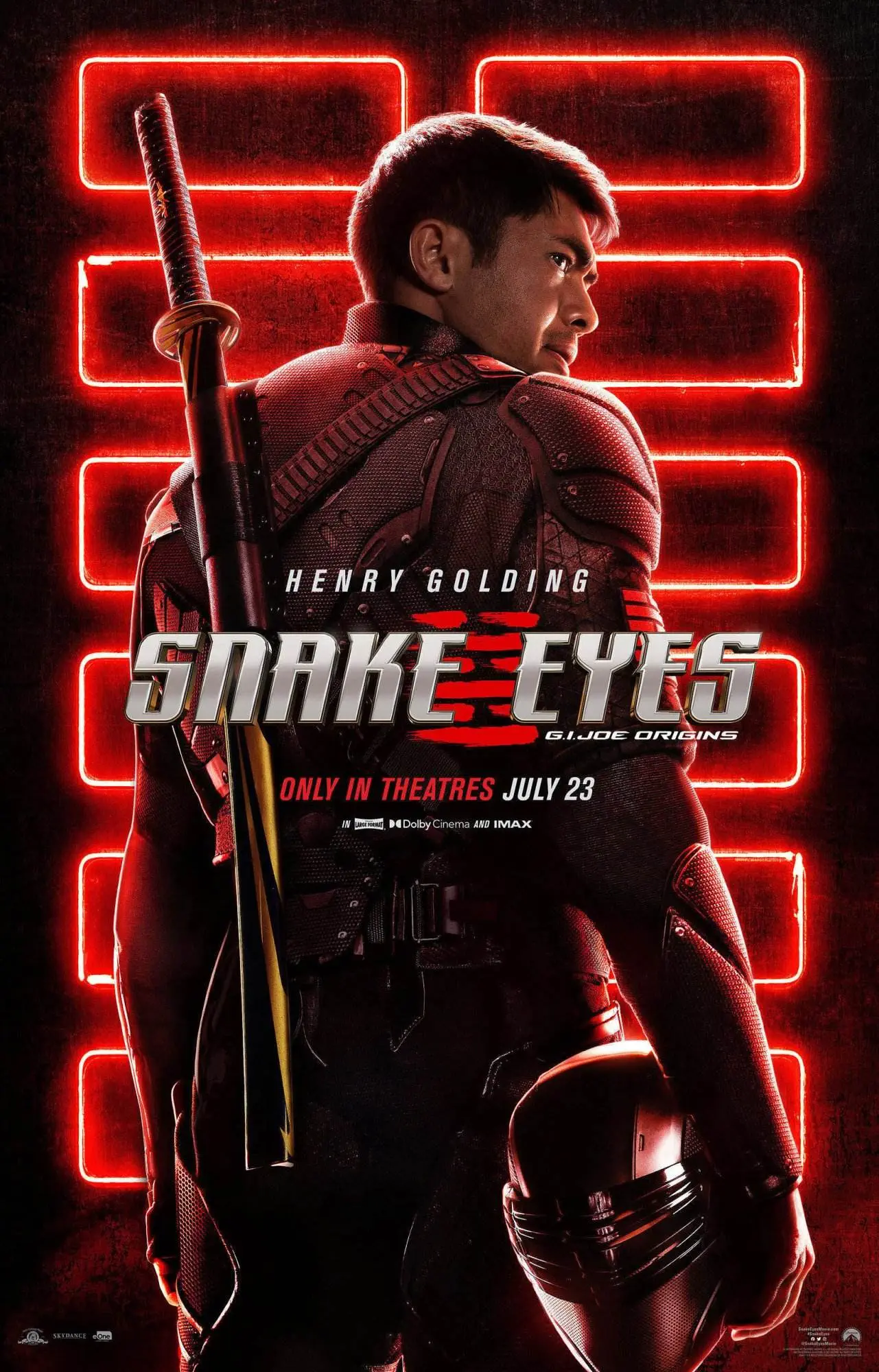 Snake eyes: g.i. joe origins [teaser movie poster]
