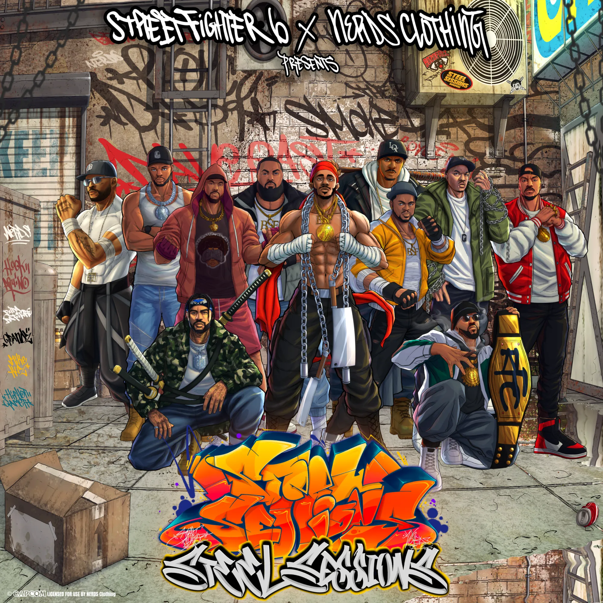 Street fighter 6 x nerds clothing presents steel sessions (hi res) [official album artwork]