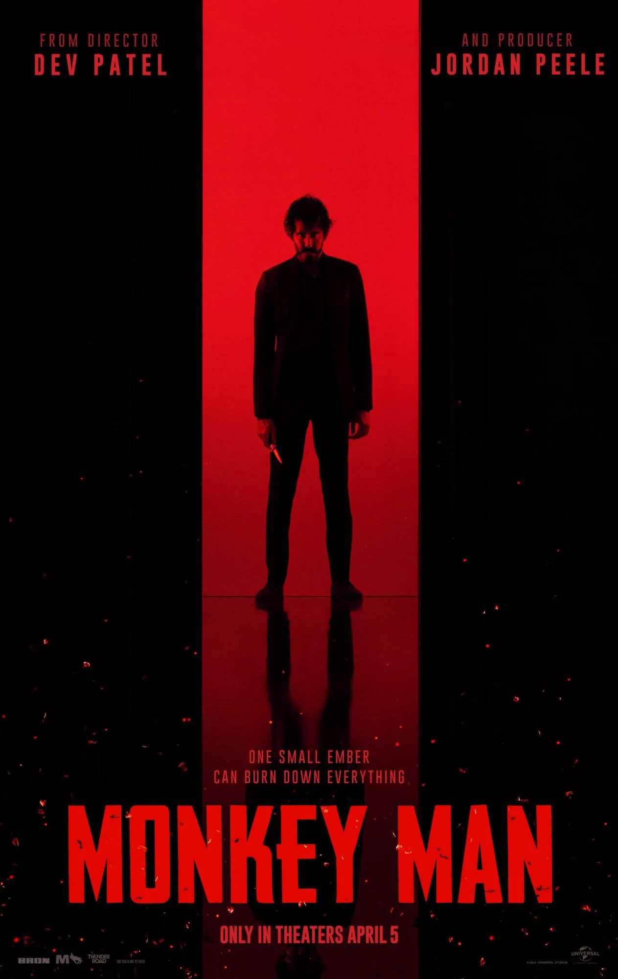 Jordan Peele presents Monkey Man [Official Movie Promo Poster]