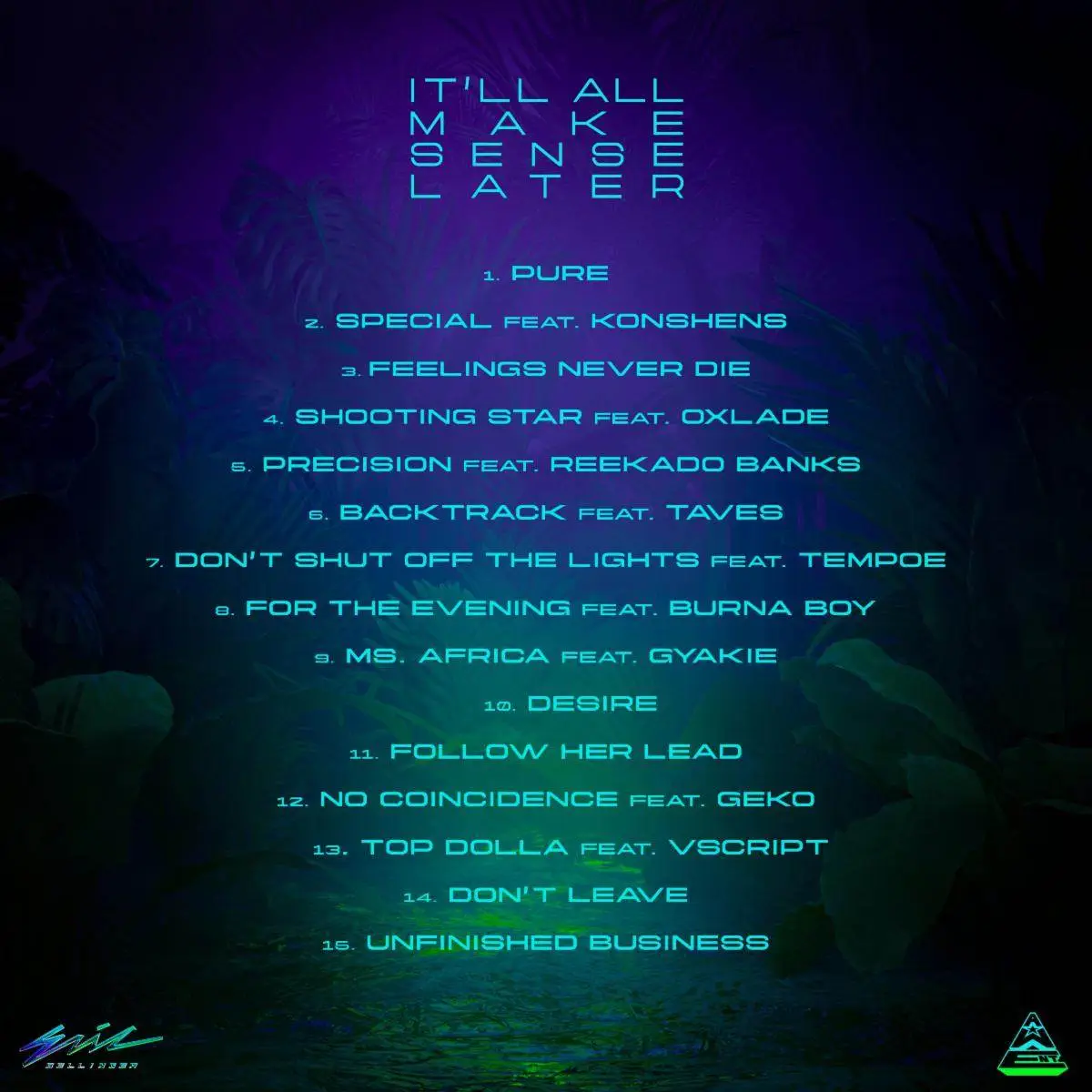 Eric Bellinger - It’ll All Make Sense Later [Official Album Tracklisting]