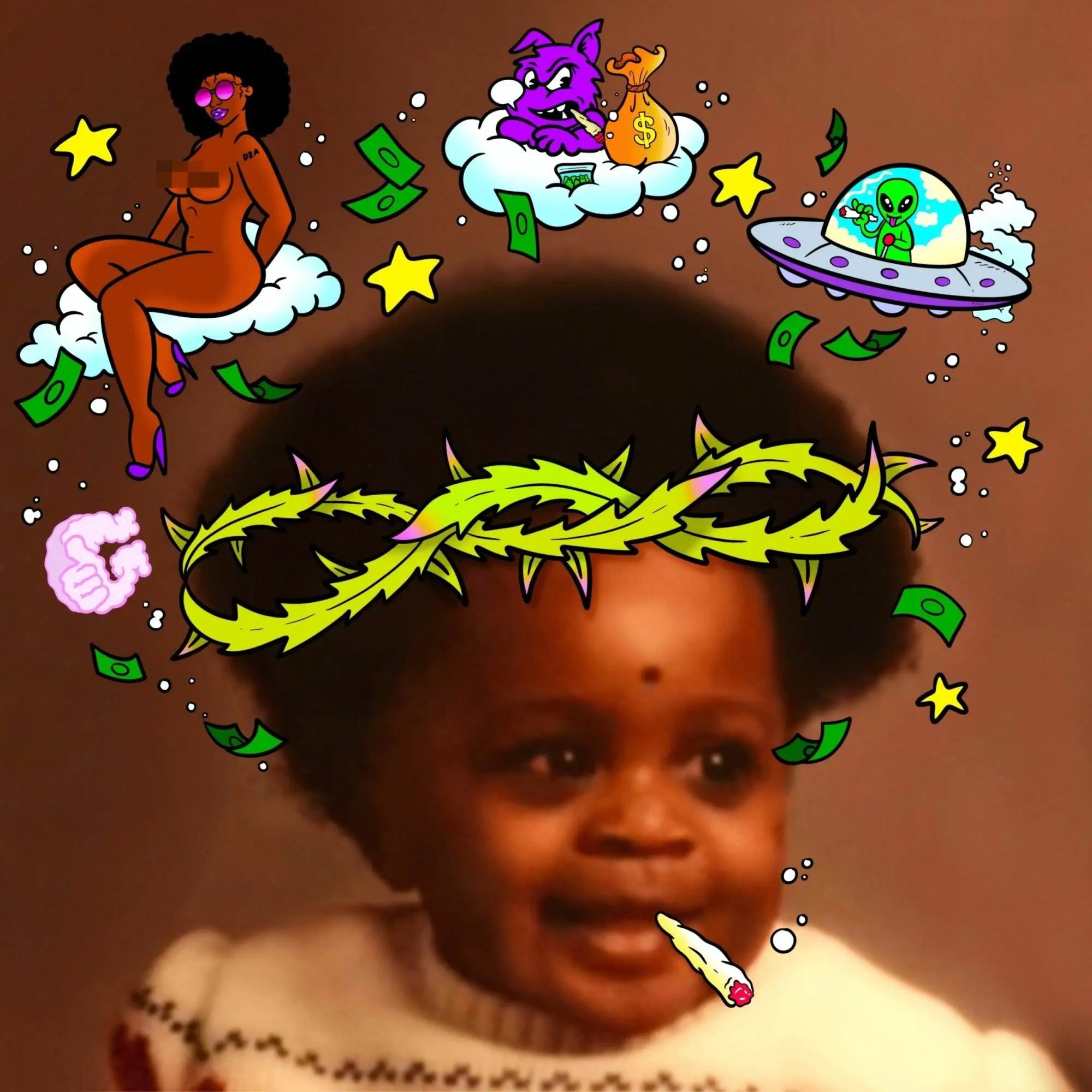 Smoke dza thc3 (kushedgod bitch) [official album artwork]