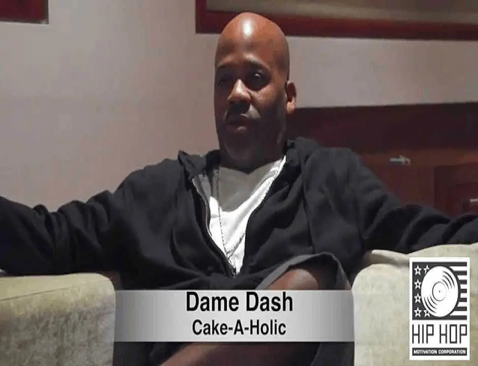 Damon dash chopping it up with hip hop motivation corporation [photo artwork]