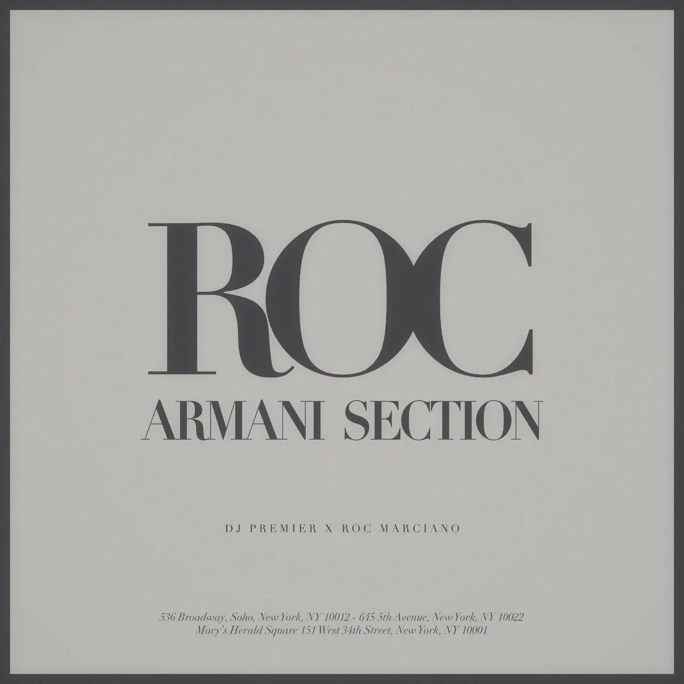 DJ Premier & Roc Marciano - Armani Section [Official MP3 Artwork]