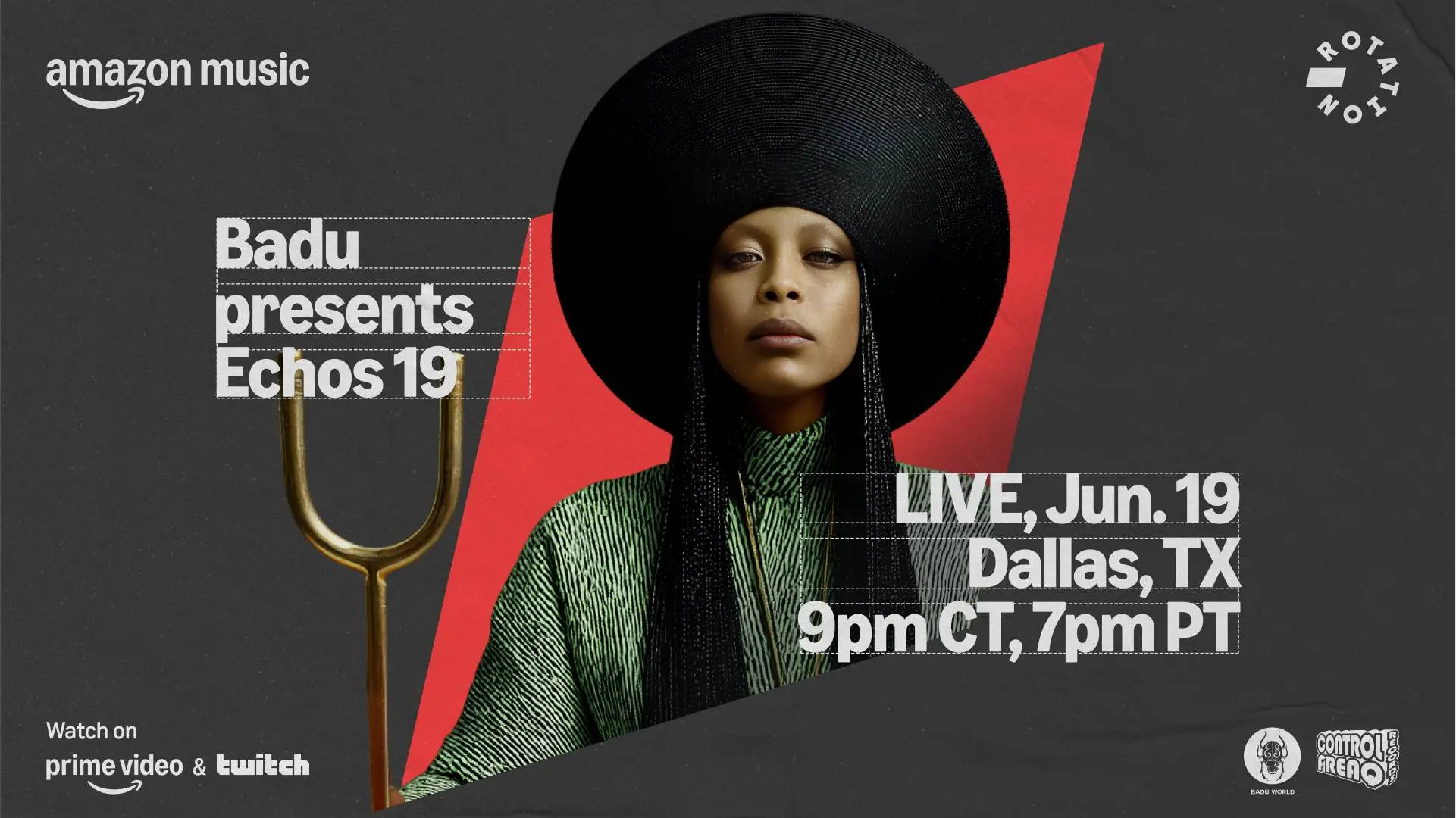 Amazon Music presents Badu Presents: Echos 19 [Official Event Artwork]