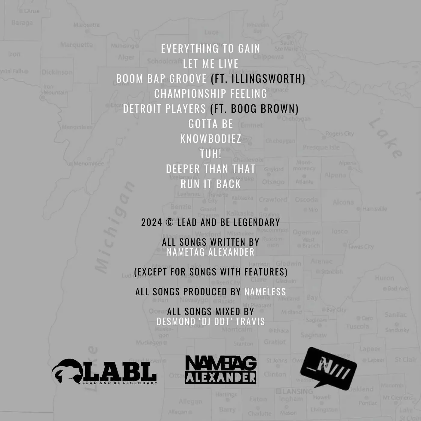 Nametag Alexander & Nameless - For Namesake 2 [Official Album Tracklisting]