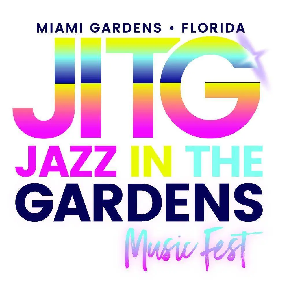 Jazz in the gardens music festival (light) [official logo artwork]