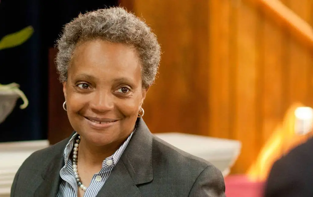Lori lightfoot, chicago’s first black woman mayor, back in may 2018 [press photo]