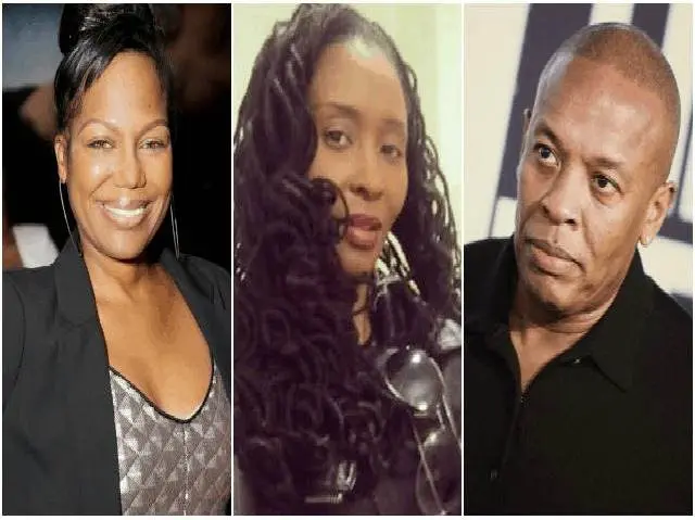 Michel'le, Dee Barnes, & Dr. Dre In August 2015 [Press Photo]