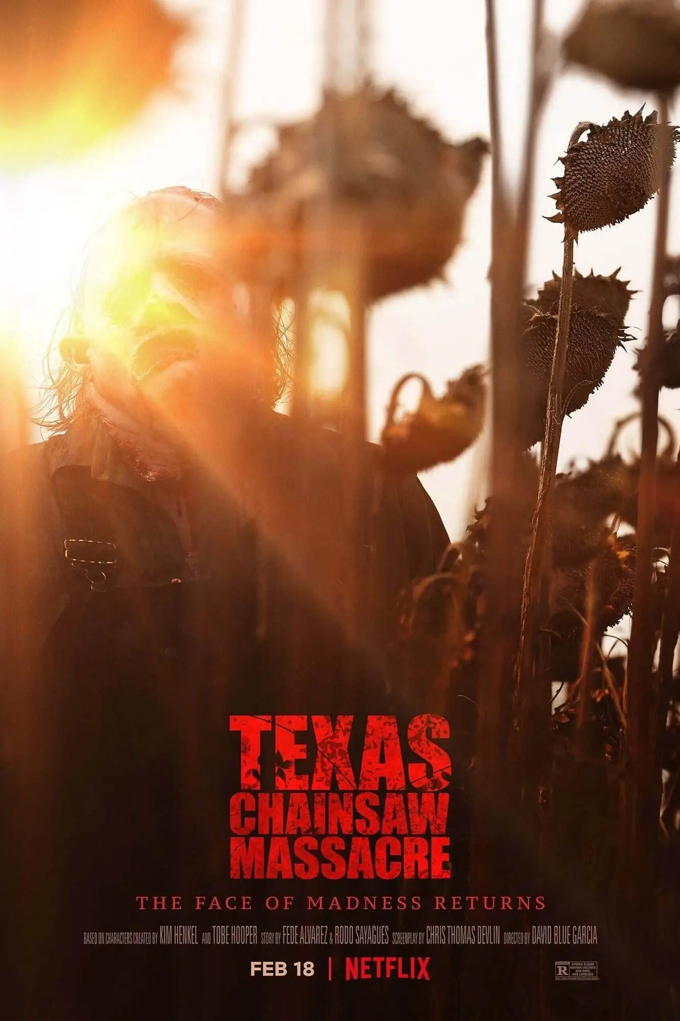 Netflix presents texas chainsaw massacre [official promotional movie release poster]