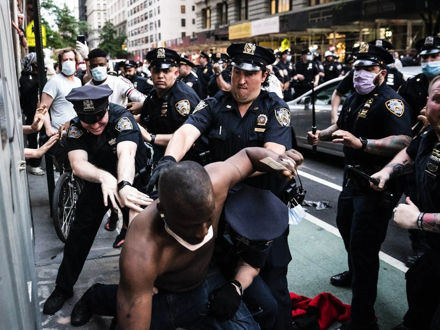 Police brutality on display gettyimages 1216490797