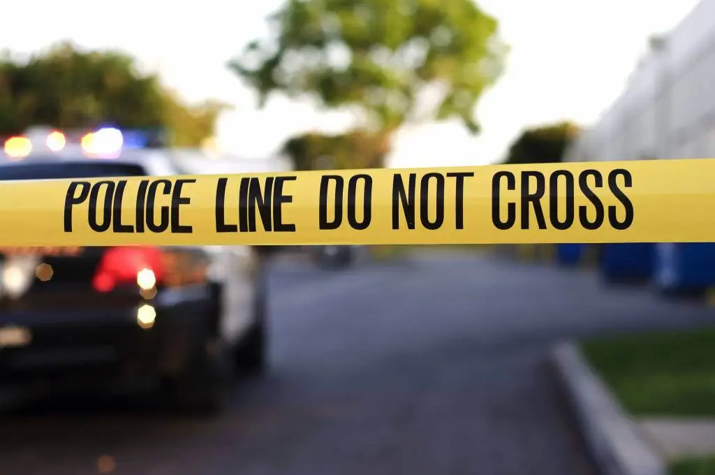 Random crime scene in America