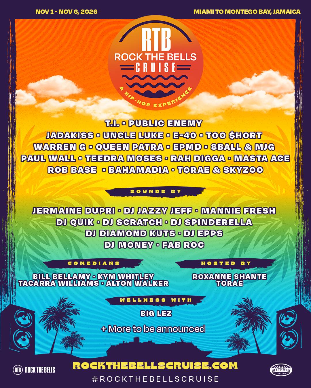 Rock The Bells Levels Up For Its 2026 Hip-Hop Cruise