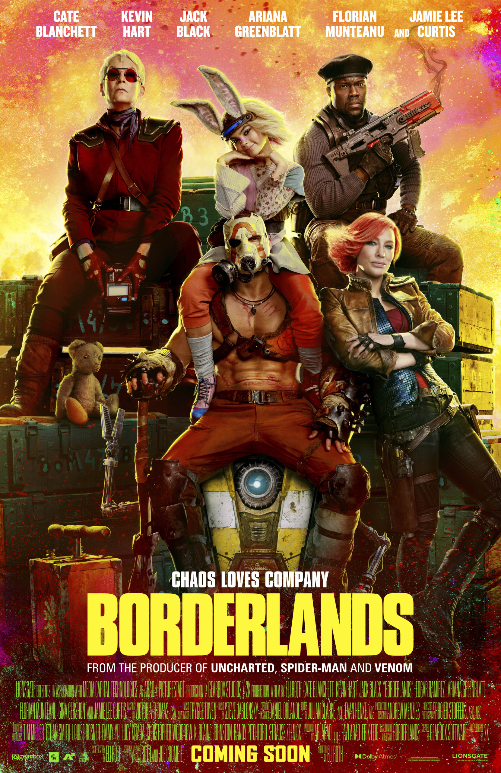 1st Trailer For 'Borderlands' Movie Starring Cate Blanchett, Kevin Hart, & Jack Black